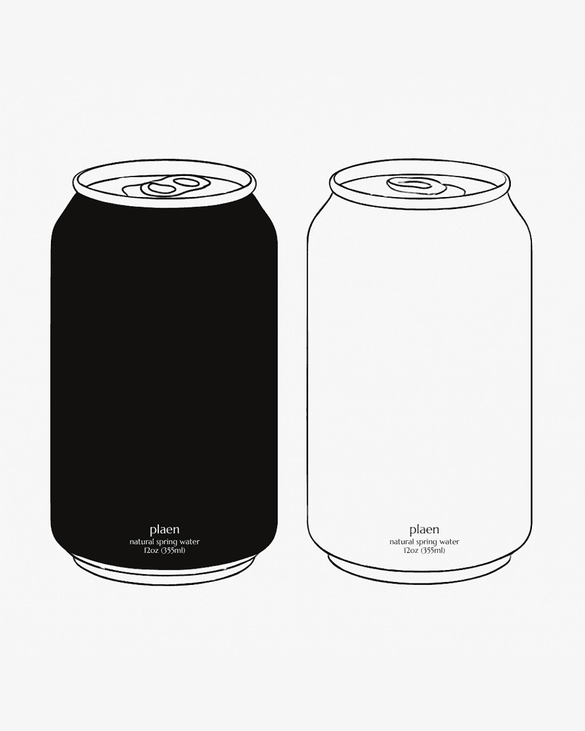 plaen can illustration